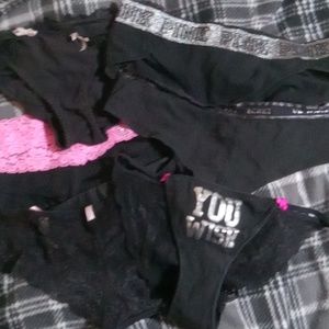 Victoria secret/pink panties all size med lot of 6 A